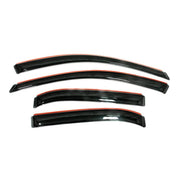 Black and red avs 2019 jeep compass ventvisor in-channel window 4pc - smoke