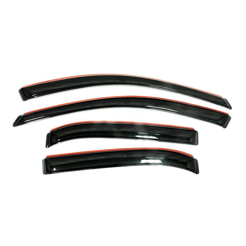 Black and red avs 2019 jeep compass ventvisor in-channel window 4pc - smoke