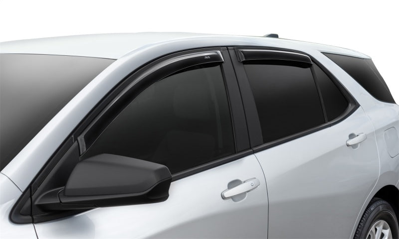White jeep compass ventvisor in-channel window visor - side view