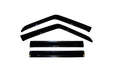 Avs original ventvisor window deflectors for jeep cherokee - smoke, black plastic roof vents