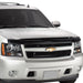 White 2009 chevrolet suburban front end with avs bugflector hood shield - smoke