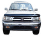 White truck with black bumper - avs bugflector ii hood shield - car wash safe