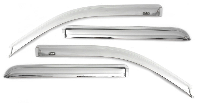 Pair chrome door handle trims for ford on toyota 4runner ventvisor rear window deflectors