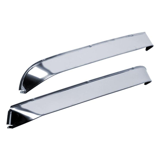 Avs 97-06 jeep wrangler ventshade window deflectors - stainless door handles