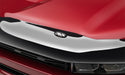 Close up of red car with avs bugflector ii hood shield, car wash safe