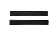 Avs black door sills shelves for jeep wrangler on white background