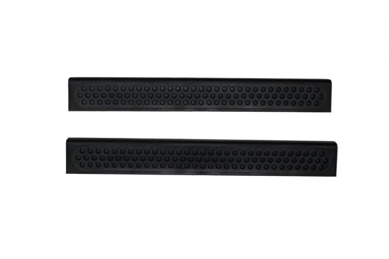 Avs black door sills shelves for jeep wrangler on white background