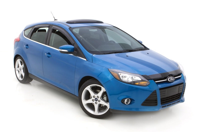 Avs universal windflector classic sunroof wind deflector - blue car on white background