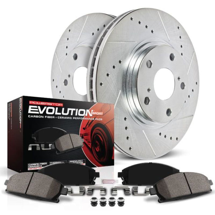 Power Stop 13-16 Ford F-450 Super Duty Front Z23 Evolution Kit w/Calipers