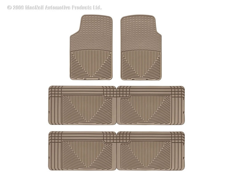 WT Rubber Mats - Rear - Tan