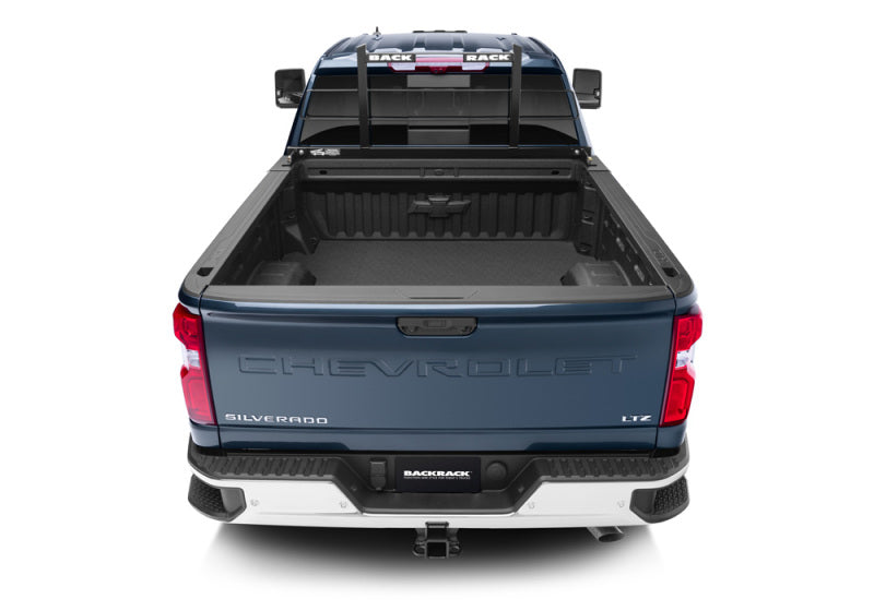 Blue 2019 chevrolet titan truck with ranger original rack frame