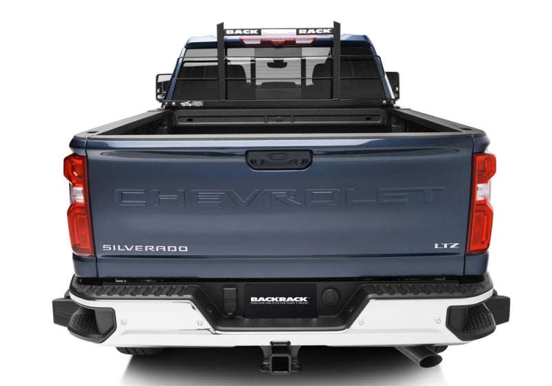 Blue truck rear bumper with backrack original rack frame for ranger, colorado, and tacoma