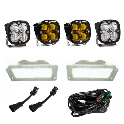 4 inch LED fog light kit for Jeep - Baja Designs 09-12 Ram 2500/3500 Fog Pocket Kit Amber.