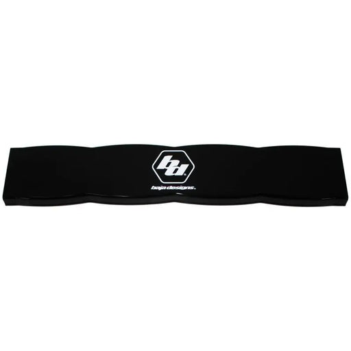 Baja Designs 10in Rock Guard Light Bar Cover - Black: Black fabric headband with white logo.