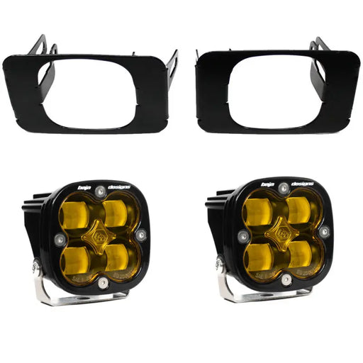 Pair of black LEDs for super duty fog lights - Amber Baja Designs 17-18 F-150.