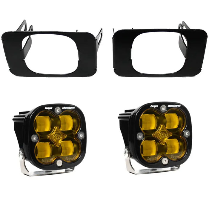 Pair of black LEDs for super duty fog lights - Amber Baja Designs 17-18 F-150.