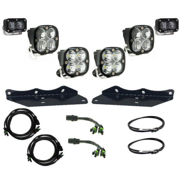 Baja designs raptor s2 sae pro fog pocket kit with four leds and wires