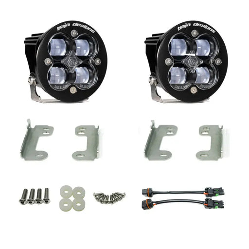 Pair of LED lights for Baja Designs Wrangler JL Sahara fog squadron.