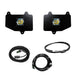 Black front and rear brake pads with cables for Wrangler JT Dual S1 Reverse Kit by Baja Designs