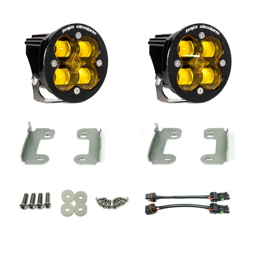 Baja Designs Wrangler JL Rubicon Sport Fog Light Pocket Kit - Amber LED Pair