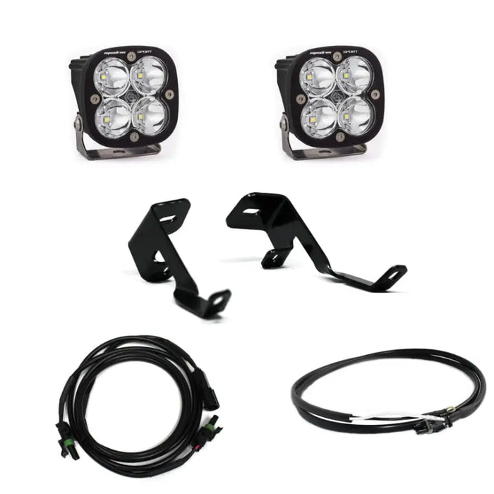 Pair of Baja Designs LED lights for F-150 Raptor A-Pillar Kit.