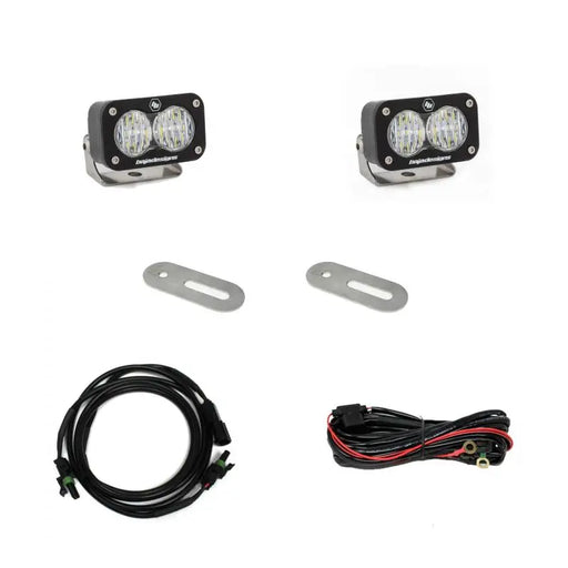 Ford Super Duty S2 Sport Dual Reverse Kit LED lights and wire.