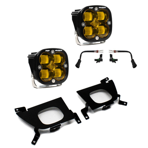 Black headlights with amber leds for 2007-2013 ford mustang