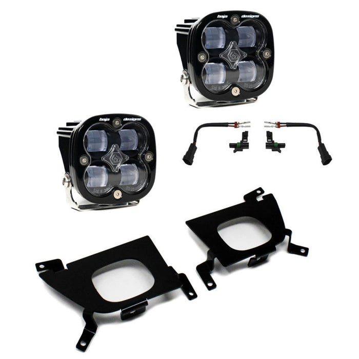 Baja designs silverado fog pocket headlights on white background