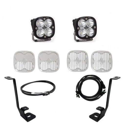 Baja Designs 2021+ Ford F150 A Pillar Kit Squadron Sport Spot with Upfitter LED and fog lights