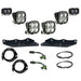 Baja designs 2021+ ford raptor aftermarket pro fog pocket sport kit with led set, cable, and harness