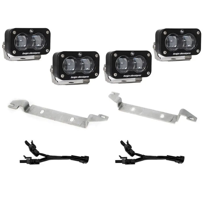 Baja Designs SAE OEM Fog Light Replacement Kit with 4x4 LED for Toyota Tundra