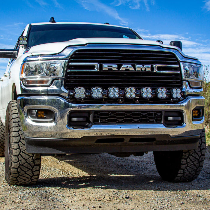 Baja designs dodge ram 2019+ 2500 / 3500 7 xl linkable kit baja designs white ram truck front end