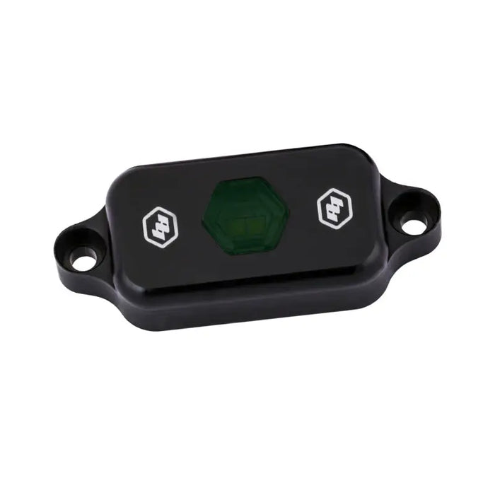 Baja designs led rock light with black switch and green button