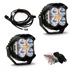 Baja Designs LP4 Pro Spot LED lights - Pair in black color.