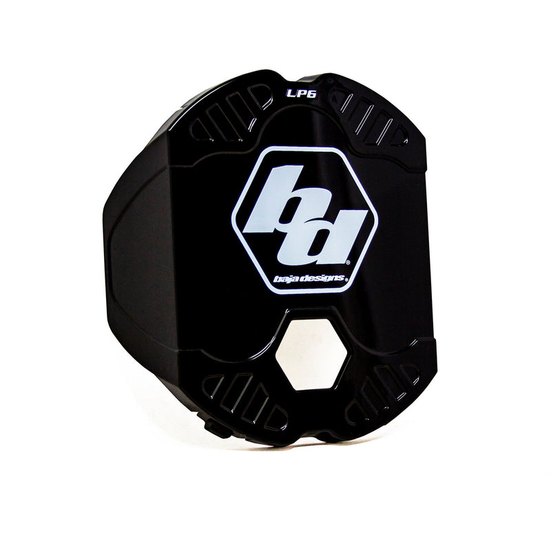 Baja designs lp6 single rock guard kit - black front wheel cover