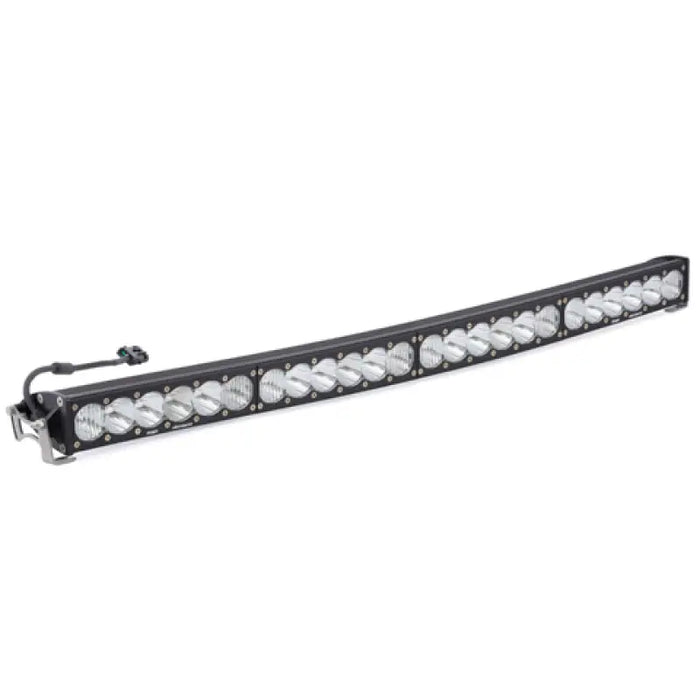 Baja Designs OnX6 Arc Series 40in LED Light Bar driving combo pattern for car.