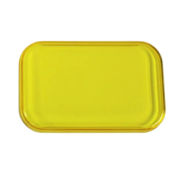 Yellow plastic tray with white background, Baja Designs Rock Guard - Amber S2.