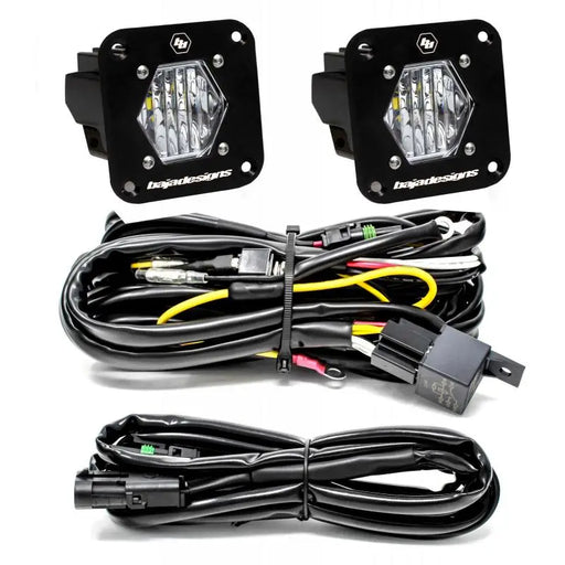 Baja Designs S1 Wide Cornering LED Light Backup Kit with Mounting Bracket Pair