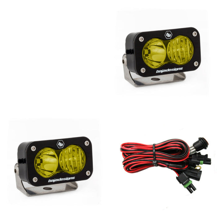 Baja designs s2 pro wide cornering pair - led amber led lights