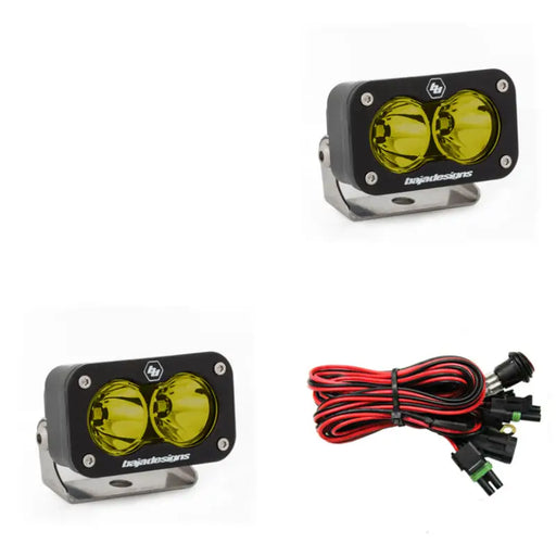 Baja Designs S2 Sport Spot Pattern LED Work Light - Amber pair of leds