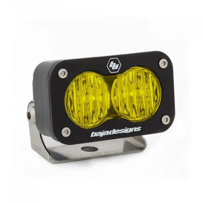 Baja Designs S2 Sport Wide Cornering Pattern LED Work Light - Amber White Background