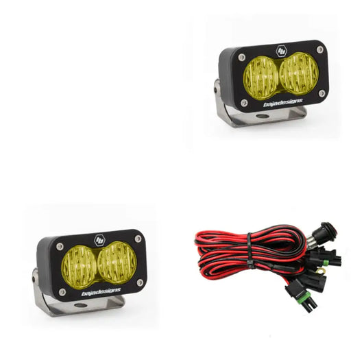 Baja Designs S2 Sport Wide Cornering LED Work Lights - Pair - Amber