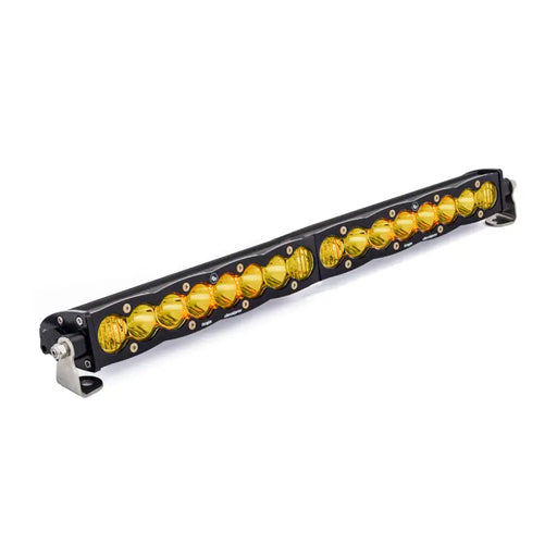 Black and gold LED light by Baja Designs S8 Series on white background