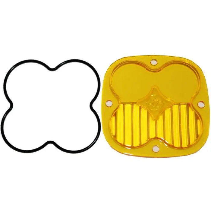 Baja Designs Squadron Pro and Sport Driving Combo - Amber protective cover with rubber ring.