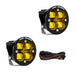 Baja Designs Squadron R SAE LED Spot Light - Amber - Pair for Motorcycle Lights