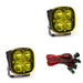 Baja Designs Squadron Sport Spot LED Light Pods - Amber - Pair of Yellow Fog Lights for Jeep