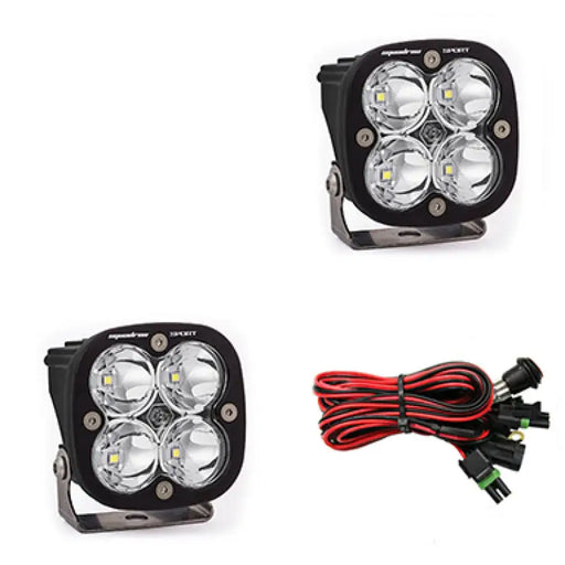 Baja Designs Squadron Sport Spot LED Light Pods - Clear, pair of 2 LEDs for Jeep