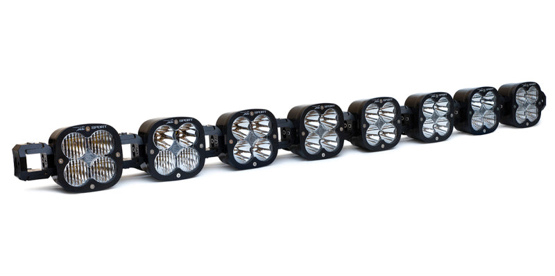 Baja designs xl linkable led light bar - set of four black leds on white background