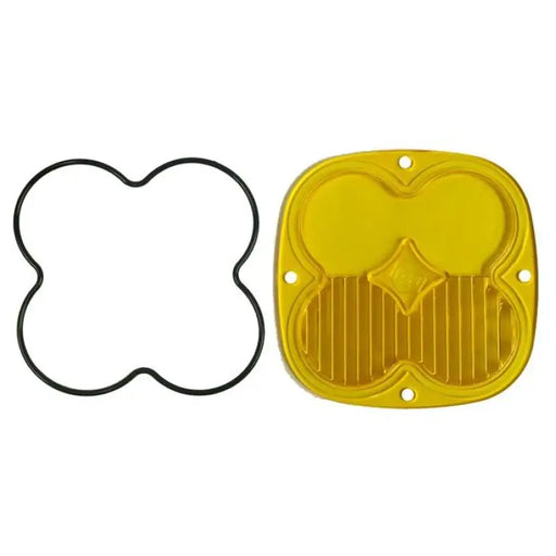 Baja Designs XL Pro/Sport Amber Driving/Combo Lens Kit yellow plastic cover with black rubber ring.