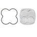 White heart shaped cookie cutter with black handle displayed in Baja Designs XL Pro/Sport Combo Lens Kit.